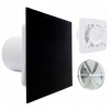 Kúpeľňový ventilátor Ventika KLIQ100BASE + KLIQFP180GLASSBLK 100 mm