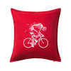 Gravel Bike - kostra - Vankúš 50x50 - 50x50 - Vrátane výplne ( Červená )