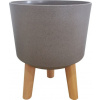 Strend Pro Kvetináč Strend pro, farba kávový prášok, 24,5x24,5x31 cm