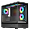 EVOLVEO Ursus, skříň mATX, 6x ARGB ventilátor 120mm, skleněná bočnice + přední panel URSUS-BK-6
