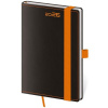 Helma Diár BLACK ORANGE týždenný vreckový A6 9x14cm 2026