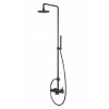 Steinberg 100 - Sprchový set s batériou, priemer 20 cm, matná čierna 100 2760 S