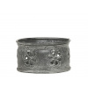 Chic Antique Zinkový antik kovový svietnik na valcovú sviečku - Ø 10*6 cm - Chic Antique