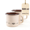 Hrnček 9cm/0,5L dekor Linea