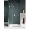 New Trendy Avexa Nickel Brushed sprchové dvere 90 cm výklopné brúsená/priehľadné sklo EXK-8459