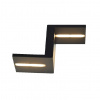 ACA Lighting LED nástenné dekoratívne svietidlo TETRIS 8W/230V/3000K/660Lm/120°/IP20, matné čierne