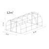 Záhradný fóliovník Lemar AW4 4,8 m x 3 m x 2,1 m s kvalitnou trojvrstvovou fóliou
