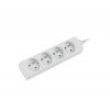 Prodlužovací kabel Lanberg PS0, 4 zásuvky, 1,5m, bílá PS0-04E-0150-W