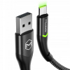 Kábel McDodo USB - USB typ C 1 m čierny