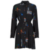 Desigual Krátke šaty VEST_DRESDE Čierna