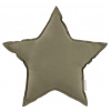 Cotton & Sweets Pure Nature dekoračný vankúš hviezda zo 100% ľanu olivová Velkosť: veľký