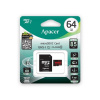 Apacer pamäťová karta Secure Digital, 64GB, micro SDXC, AP64GMCSX10U5-R, UHS-I U1 (Class 10), s adaptérom