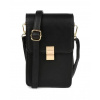 Dámska mini kabelka na mobil, čierna