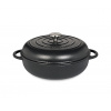 Gurmánská litinová pánev na dušení s pokličkou PROVENCE, černá - Küchenprofi Solingen (PROVENCE pánev s poklicí 28 cm černá - Küchenprofi Solingen)