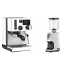 Rancilio Silvia BC PID, white + Eureka Atom Specialty 75, white