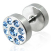 Piercing Barbell blue mv458 chirurgická oceľ (Piercing Barbell blue mv458 chirurgická oceľ)