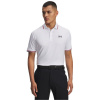 Under Armour Ribbed Short Sleeve Performance Polo Shirt White 2XL
