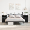 vidaXL Nočné stolíky 2 ks Čierne Dub 40x35x65 cm Kompozitné drevo 862742