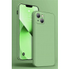 Zadný silikónový kryt s ochranou fotoaparátu pre Apple iPhone 14 Pro Max Farva: Zelená
