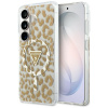Guess - IML Leopard Print Triangle puzdro pre Samsung Galaxy S26 - hnedé