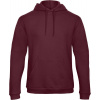 B&C | ID.203 50/50, Mikina s kapucňou, červená burgundy, 3XL