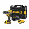 DeWALT DCD791D2 - AKU bezuhlíková vŕtačka 18V XR®, 2×AKU 2,0Ah, kufor TSTAK™