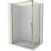 MEXEN/S - Exo sprchovací kút, posuvné dvere 120 x 100, transparent, zlato 8151-120-100-50-00