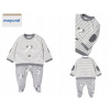 Detský komplet - Detská súprava primátora 86 Gray 2 PCS. (Boys 'Set s Jacquard Half -Jackets 86)