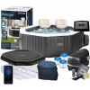 Guľatý nafukovací hydromasážny bazén Intex, 795 l (INTEX 28458 SPA HYDROMASÁŽNY OHRIEVAČ Wi-Fi NAFUKOVACÍ VODNÁ MASÁŽ PRE 4 OSOBY)