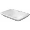 Duravit Puravida Umývadlo na dosku, 70x47 cm, bez prepadu, bez otvoru na batériu, s WonderGliss, biela 03697000001