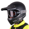 W-tec Moto přilba Black Heart Retron s brýlemi Chesster (Velikost: XL (61-62), Barva: Simple Black)