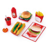 Hape drevený hamburger a hot dog