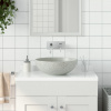vidaXL Umývadlo na dosku sivé okrúhle Φ41x14 cm keramické - Sivá - 190084-123959