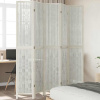 zahrada-XL Paraván 5 panelov biely masívne drevo paulovnie 358680
