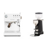 Ascaso Steel DUO PID, White&Wood + ECM V-Titan 64, anthracite