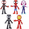 Spidey Superkomple sada 5 figúrok Ghost Spider Black Panther Miles NOVÉ
