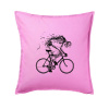 Gravel Bike - kostra - Vankúš 50x50 - 50x50 - Vrátane výplne ( Ružová )