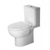 Duravit DuraStyle Basic - WC kombi misa, zadný odpad, Rimless, s HygieneGlaze, alpská biela 2183092000