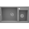 DEANTE ERIDAN granitový drez 90 x 50 cm, szary metalik ZQE_S20B