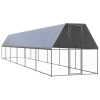 Vonkajšia klietka pre sliepky 2x12x2 m pozinkovaná oceľ-ForU-3154375