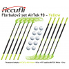 Florbalový set ACCUFLI AirTek A90 - Yellow 9 ks ľavá / 1 ks pravá