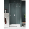 New Trendy Avexa Nickel Brushed sprchové dvere 90 cm výklopné brúsená/priehľadné sklo EXK-8460