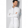 Mikina pre lekárov SLIM FIT - biela 2XL