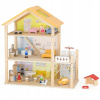 Sada Drevený domček pre bábiky s bábikami a doplnkami VIGA