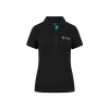 Mercedes AMG Petronas dámske polo tričko Small logo black F1 Team 2024