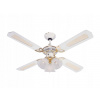 Stropný ventilátor PRINCESS TRIO Biely - 105 cm | Lampa - 3 x Žiarovky E14
