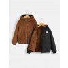 Detská bunda - Shein Coat bunda 128 (R23O001 Bunda Black Teddy Bear Shein 8y 128)