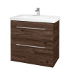 Dreja Umývadlová skrinka BIG INN SZZ2 80 - D25 Teak / Úchytka T02 / D25 Teak