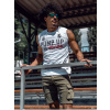 Biele pánske Tank Top tričko s potlačou Bolf 14815A