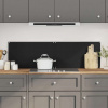 vidaXL Kuchynské zásteny 2ks čierne 70x60 cm tvrdené sklo - Čierna - 96937-51616